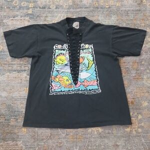 Vintage 80's Furst Of A Kind Go Against The Flow Graphic Tee